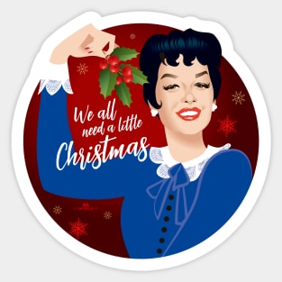 A Liittle Auntie Mame Christmas Sticker